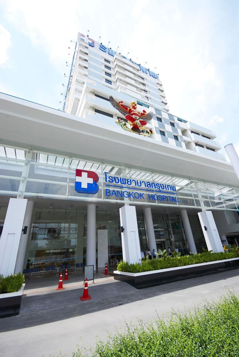Bangkok Hospital building entrance